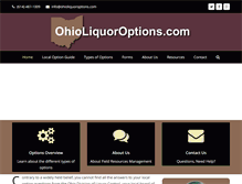 Tablet Screenshot of ohioliquoroptions.com